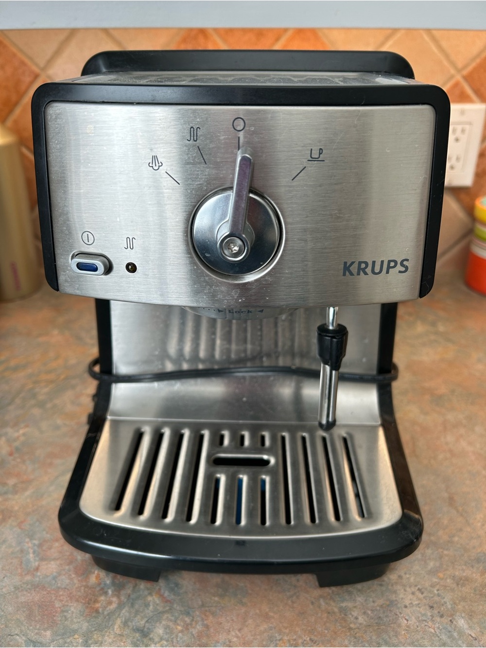 KRUPS Espresso Maker in Silver and Black - Compact Home Machine